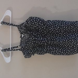 Torrid Black and White Rayon Tank Top Size 1X
